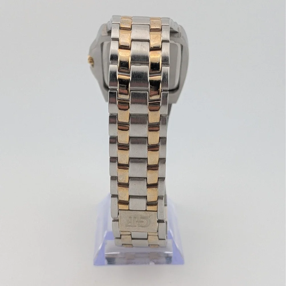 George Foreman GF Men's 40mm Carbon Fiber Style Dial Watch Extra Long Bracelet